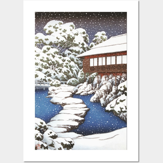 The Mansion in Fukagawa by Kawase Hasui Wall Art by Takeda_Art